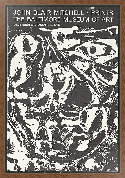 Постер Prints, The Baltimore Museum of Art, December 6; January 3, с типом исполнения На холсте в раме в багетной раме 1727.4310