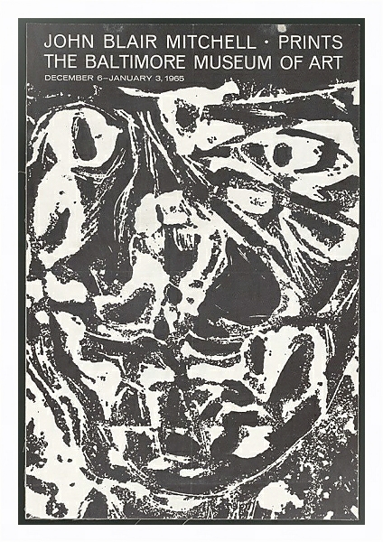 Постер Prints, The Baltimore Museum of Art, December 6; January 3, с типом исполнения На холсте в раме в багетной раме 221-03