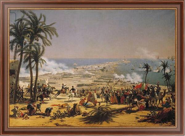 Постер The Battle of Aboukir, 25th July 1799 2 с типом исполнения На холсте в раме в багетной раме 35-M719P-83