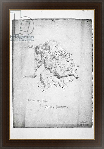 Постер Angel from Tomb, Badia, Florence, 1891 с типом исполнения На холсте в раме в багетной раме 1.023.151