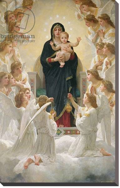 Постер The Virgin with Angels, 1900 с типом исполнения На холсте без рамы