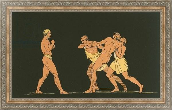 Постер Ulysses preparing to fight with Irus с типом исполнения На холсте в раме в багетной раме 484.M48.310