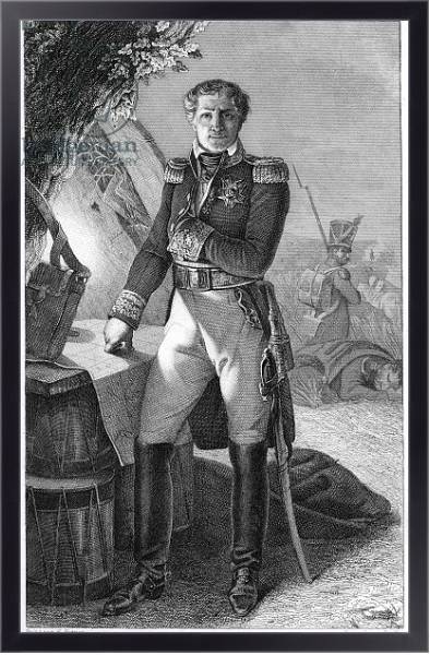 Постер Portrait of Laurent de Gouvion Saint-Cyr, Marquis de Gouvion and Marshal of France с типом исполнения На холсте в раме в багетной раме 221-01