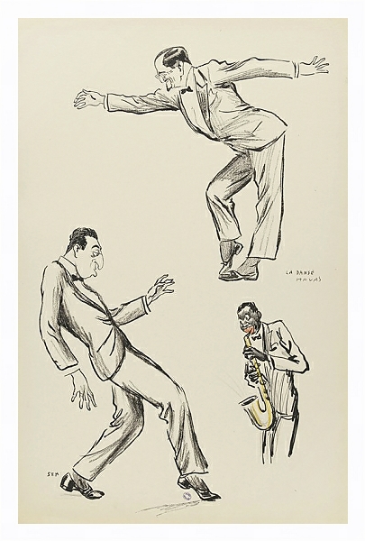Постер La danse Havas с типом исполнения На холсте в раме в багетной раме 221-03