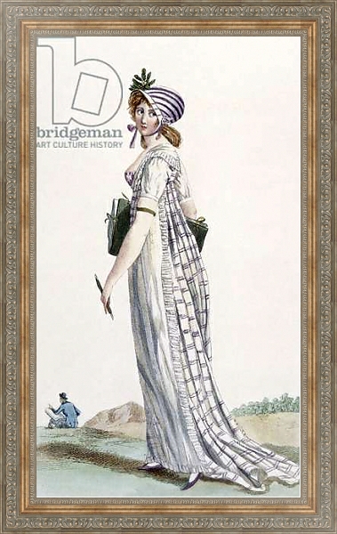 Постер Ladies Walking Dress, illustration from 'Journal des Dames et des Modes', 1800 с типом исполнения На холсте в раме в багетной раме 484.M48.310