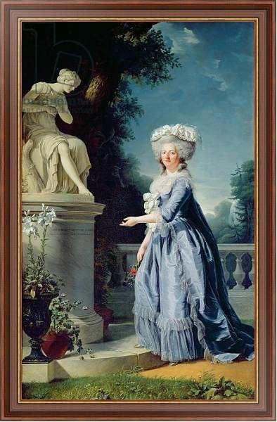 Постер Portrait of Marie-Louise Victoire de France с типом исполнения На холсте в раме в багетной раме 35-M719P-83