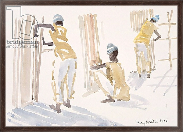 Постер The Bamboo Fence, Senegal, 2003 с типом исполнения На холсте в раме в багетной раме 221-02