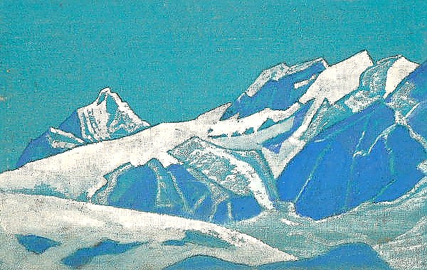 Постер Гималаи. Этюд 7 с типом исполнения На холсте без рамы