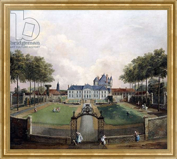 Постер Views of the Chateau de Mousseaux and its Gardens, с типом исполнения На холсте в раме в багетной раме NA033.1.051