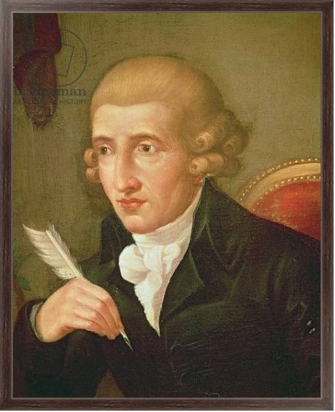 Постер Portrait of Joseph Haydn с типом исполнения На холсте в раме в багетной раме 221-02