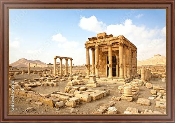 Постер Пальмира, Сирия. Руины древнего храма 2 с типом исполнения На холсте в раме в багетной раме 35-M719P-83