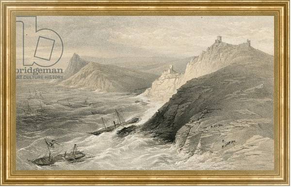 Постер The gale off the Port of Balaklava, 14 November 1854 1 с типом исполнения На холсте в раме в багетной раме NA033.1.051