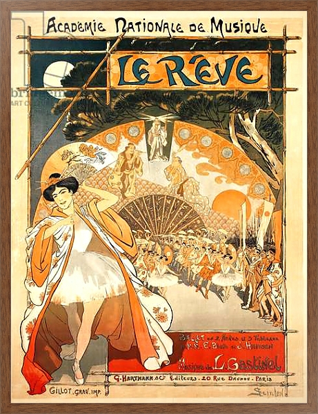 Постер The Dream, 1891 с типом исполнения На холсте в раме в багетной раме 1727.4310