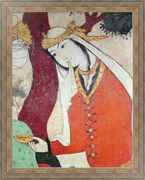 Постер Woman from the Court of Shah Abbas I, 1585-1627 с типом исполнения На холсте в раме в багетной раме 484.M48.310
