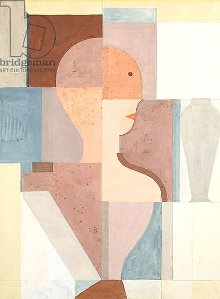Постер Divided Torso Looking to the Right, 1923 с типом исполнения На холсте без рамы