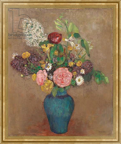 Постер Vase with Flowers с типом исполнения На холсте в раме в багетной раме NA033.1.051