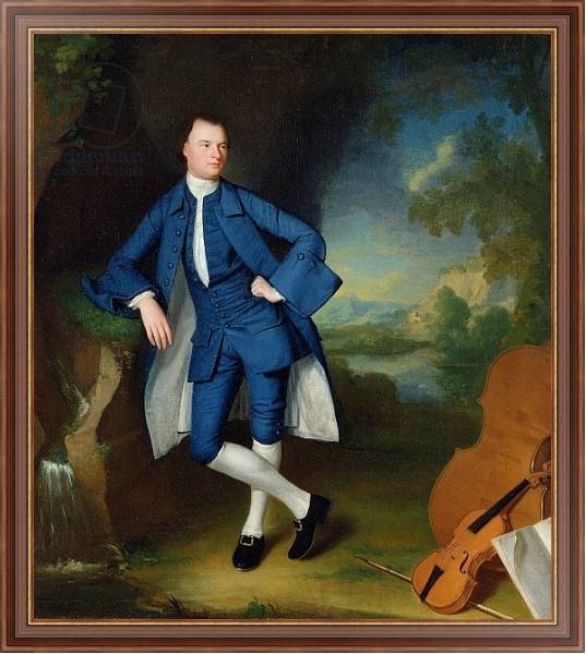 Постер Portrait of Man, c.1758-60 с типом исполнения На холсте в раме в багетной раме 35-M719P-83