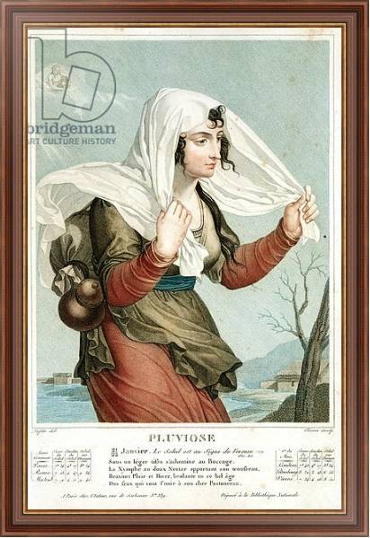 Постер Pluviose fifth month of the Republican Calendar, engraved by Tresca, c.1794 с типом исполнения На холсте в раме в багетной раме 35-M719P-83