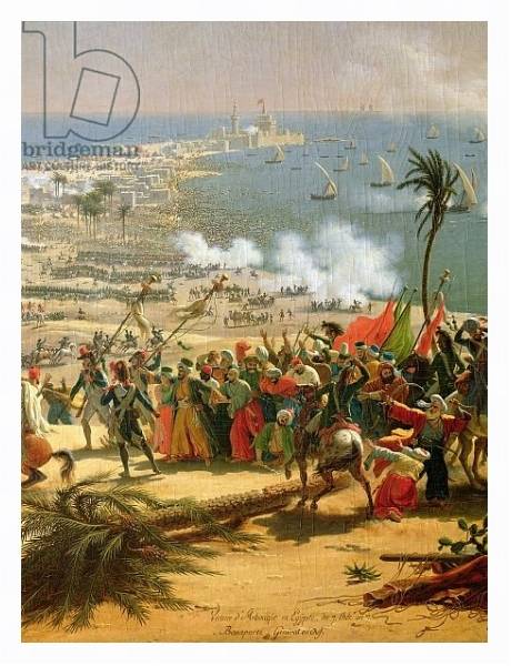 Постер The Battle of Aboukir, 25th July 1799 3 с типом исполнения На холсте в раме в багетной раме 221-03
