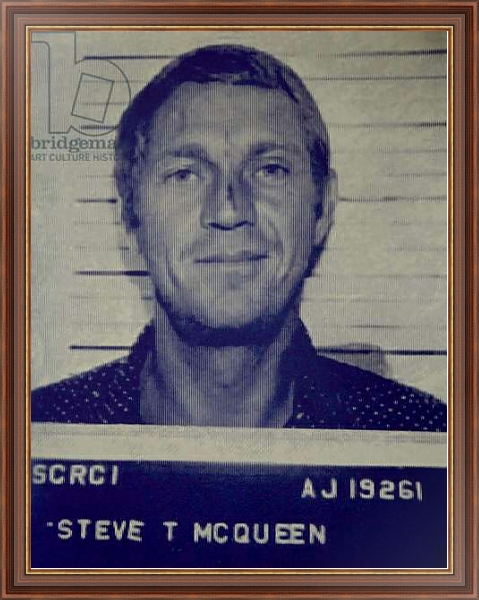 Постер Steve McQueen I с типом исполнения На холсте в раме в багетной раме 35-M719P-83