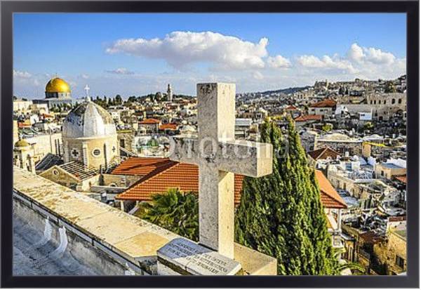 Постер Иерусалим, Израиль. Старый город с типом исполнения На холсте в раме в багетной раме 221-01