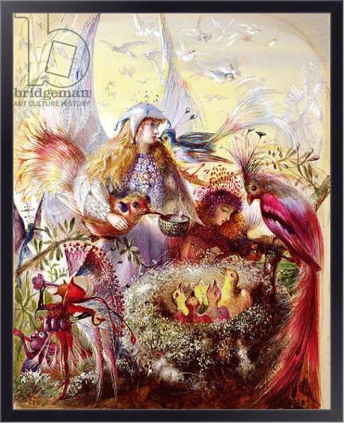 Постер Fairies with Birds с типом исполнения На холсте в раме в багетной раме 221-01