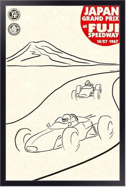 Постер Автогонки 144 с типом исполнения На холсте в раме в багетной раме 221-01