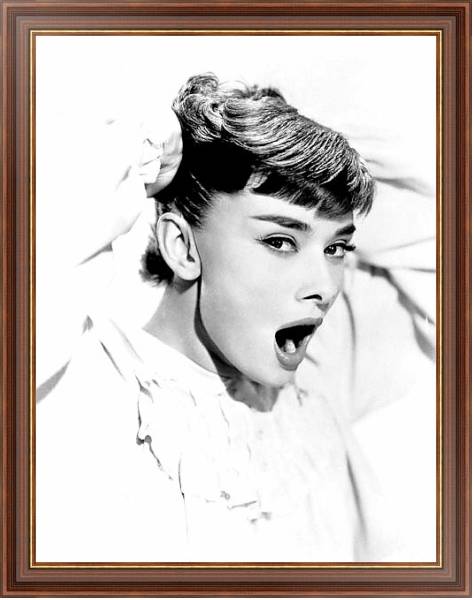 Постер Хепберн Одри 336 с типом исполнения На холсте в раме в багетной раме 35-M719P-83