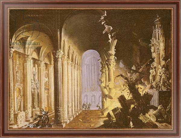 Постер King Asa of Judah destroying the statue of Priapus с типом исполнения На холсте в раме в багетной раме 35-M719P-83