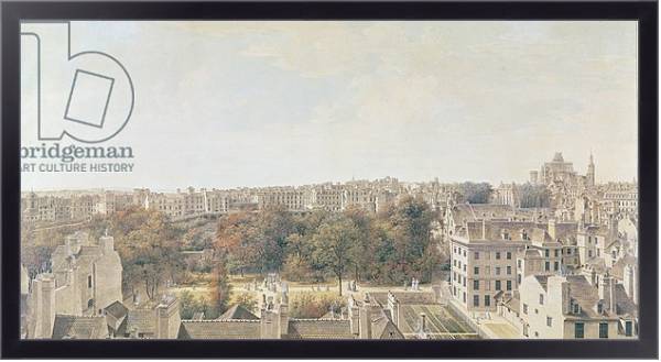 Постер View of Paris from the Belvedere of M. Fornelle, rue des Boulangers, 1787 с типом исполнения На холсте в раме в багетной раме 221-01