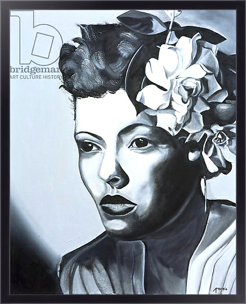 Постер Billie Holiday с типом исполнения На холсте в раме в багетной раме 221-01