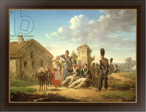 Постер Landscape with Soldiers с типом исполнения На холсте в раме в багетной раме 1.023.151