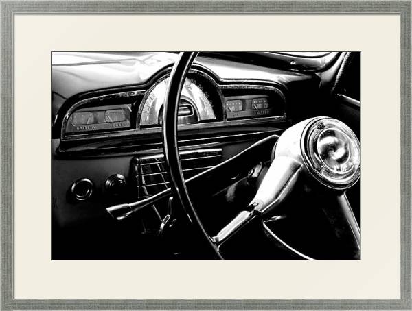Постер Интерьер авто с типом исполнения Под стеклом в багетной раме 1727.2510