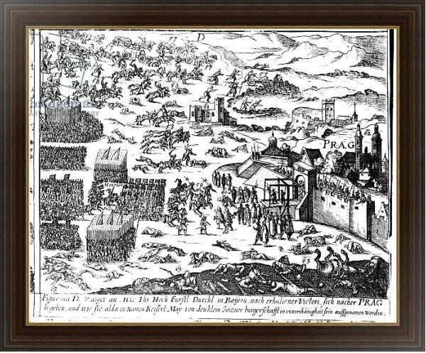 Постер Defenestration of Prague, 1618 с типом исполнения На холсте в раме в багетной раме 1.023.151