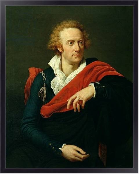 Постер Portrait of Vittorio Alfieri с типом исполнения На холсте в раме в багетной раме 221-01