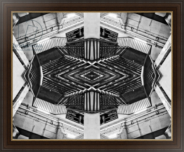 Постер Escher Stairwell, 2015 с типом исполнения На холсте в раме в багетной раме 1.023.151