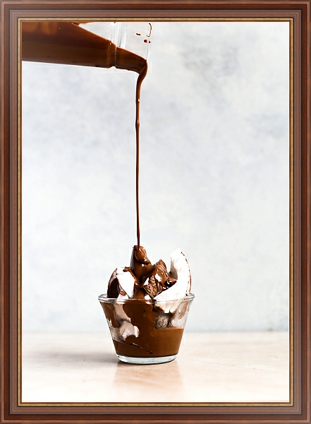 Постер Кокос с шоколадом с типом исполнения На холсте в раме в багетной раме 35-M719P-83