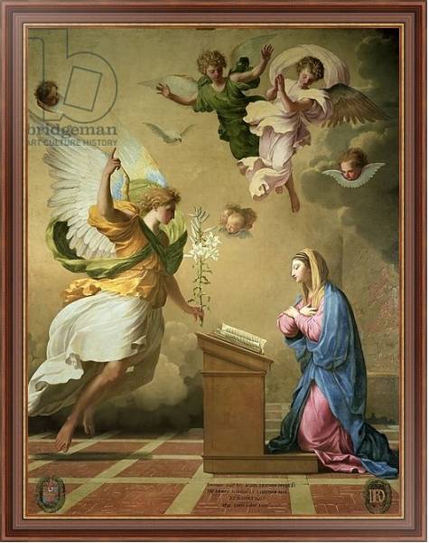 Постер The Annunciation, before 1652 с типом исполнения На холсте в раме в багетной раме 35-M719P-83