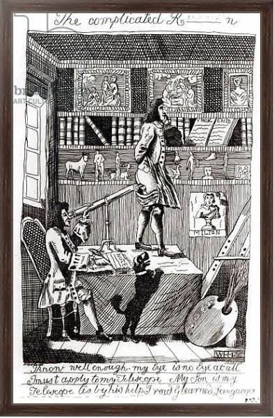Постер The complicated Richardson, 1724 с типом исполнения На холсте в раме в багетной раме 221-02