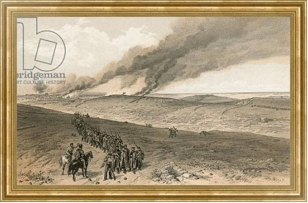 Постер Redan and advanced trenches of British right attack с типом исполнения На холсте в раме в багетной раме NA033.1.051