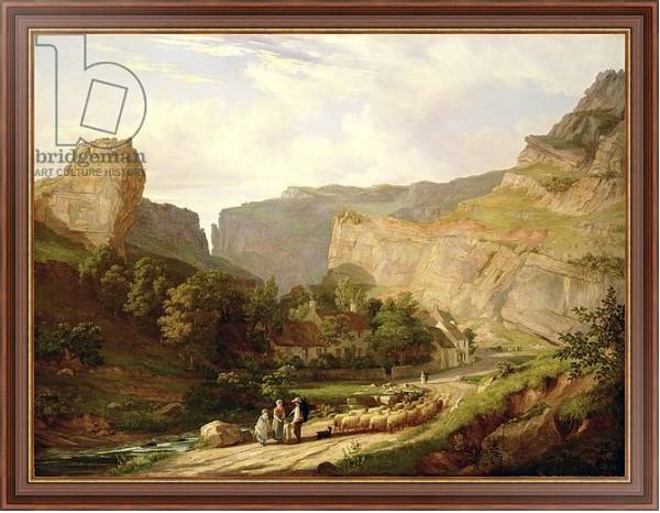 Постер A View of Cheddar Gorge с типом исполнения На холсте в раме в багетной раме 35-M719P-83