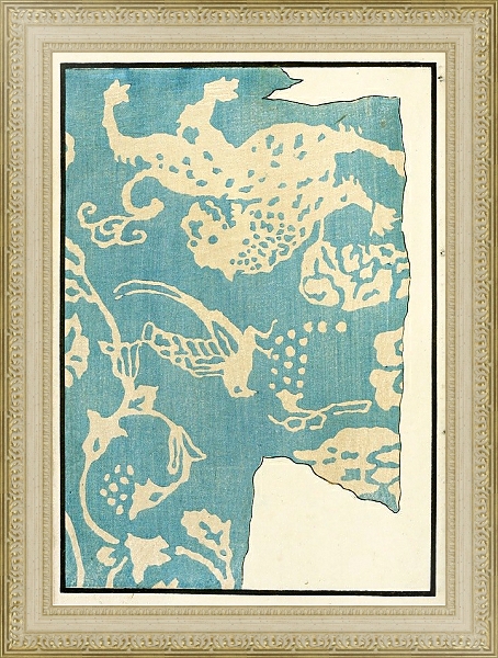 Постер Chinese prints pl.45 с типом исполнения Акварель в раме в багетной раме 484.M48.725