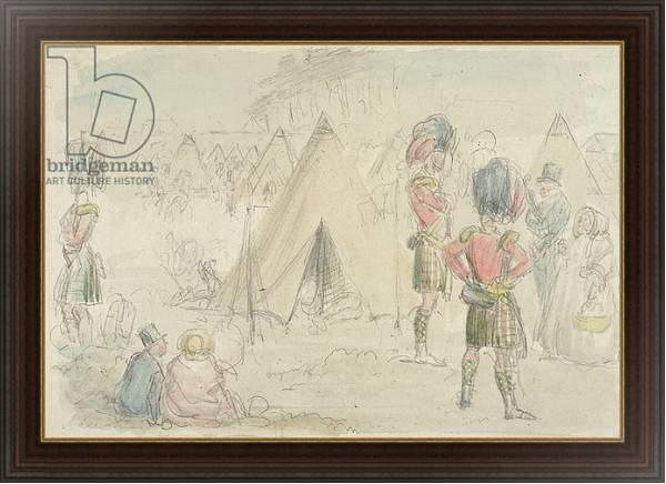 Постер Highland Regiment in Camp с типом исполнения На холсте в раме в багетной раме 1.023.151