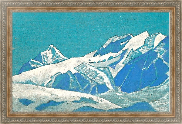 Постер Гималаи. Этюд 7 с типом исполнения На холсте в раме в багетной раме 484.M48.310