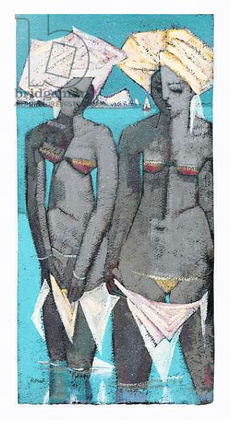 Постер On the beach с типом исполнения На холсте в раме в багетной раме 221-03