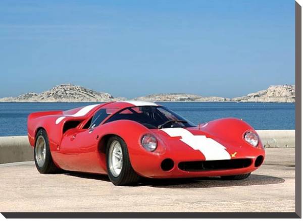 Постер Lola T70 (MkIII) '1967–68 с типом исполнения На холсте без рамы