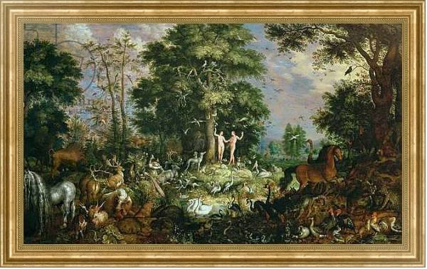 Постер Garden of Eden с типом исполнения На холсте в раме в багетной раме NA033.1.051