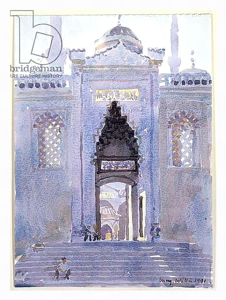 Постер Gateway to The Blue Mosque, 1991 с типом исполнения На холсте в раме в багетной раме 221-03