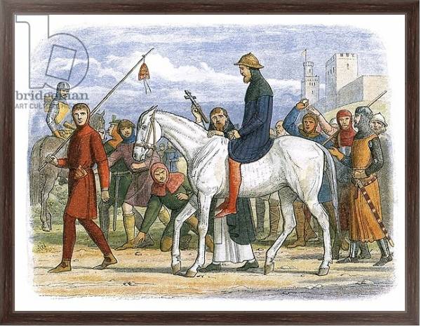 Постер Thomas, Earl of Lancaster, being led to execution с типом исполнения На холсте в раме в багетной раме 221-02