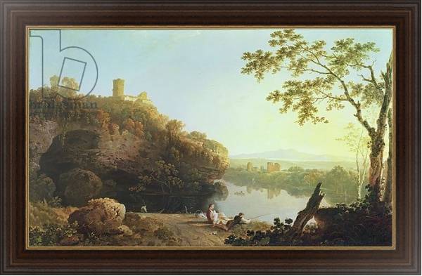 Постер Classical Landscape: View on the Arno с типом исполнения На холсте в раме в багетной раме 1.023.151